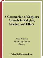 columbia university press a communion of subjects animals in religion science and ethics nov 2006