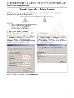Cài đặt Domain trên windown server
