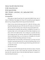 Tiểu luận Thay đổi và phát triển tổ chức: Kế hoạch thay đổi và phát triển bộ phận kỹ thuật - dịch vụ Công Ty TNHH Máy Công Nghiệp Tan Chong (VN)