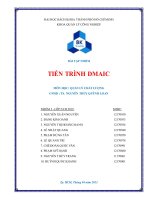 Tiểu luận quản lý chất lượng: Tiến trình DMAIC