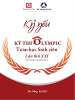 Kỷ yếu olympic toán sinh viên 2013