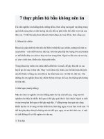 7 thực phẩm bà bầu không nên ăn