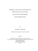 Designing a supply chain Proposition for improving quality and overall productivity of enterprises using business model