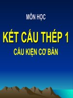 Bài giảng môn Kết cấu thép 1 - Cấu kiện cơ bản
