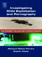 investigating child exploitation and pornography the internet, law and forensic science