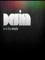 Design is in the details - What makes good design great design