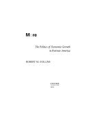 more the politics of economic growth in postwar america