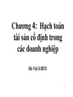 Bài giảng chương 4 hạch toán tài sản cố định trong các doanh nghiệp