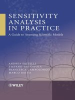 sensitivity analysis in practice a guide to assessing scientific models