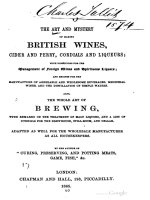 anon - 1865 - the art and mystery of making british wines, cider, perry cordials and liquors--also, the whole art of brewing