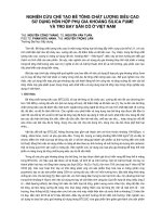 nghiên cứu chế tạo bê tông chất lượng siêu cao