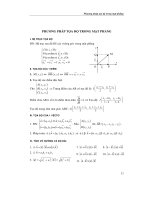 PHƯƠNG PHÁP TỌA ĐỘ TRONG MẶT PHẲNG