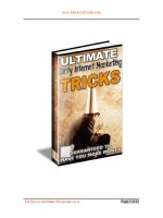 ULTIMATE DIRTY INTERNET MARKETING TRICKS