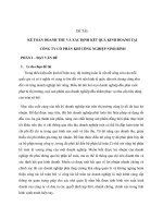 Luận văn kế toán doanh thu và xác định kết quả kinh doanh tại Công ty Cổ phần Khí công nghiệp Ninh Bình