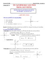 ÔN THI ĐẠI HỌC TOÁN CHUYÊN ĐỀ 9 HÌNH HỌC GIẢI TÍCH TRONH MẶT PHẲNG