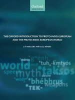 the oxford introduction to proto-indo-european and the proto-indo-european world nov 2006