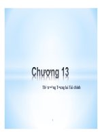 Bài giảng thị trường tài chính   chương 13 thị trường tương lai tài chính