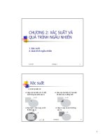 Bài giảng Tín hiệu số  Chương 2: Xác suất và quá trình ngẫu nhiên