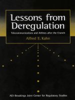 lessons from deregulation telecommunications and airlines after the crunch