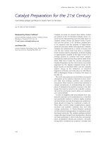 Catalyst preparation for the 21st century