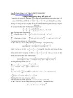 Tài liệu Phương pháp thay đổi biến số pptx