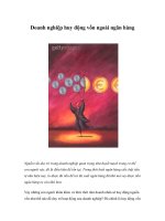 Tài liệu Doanh nghiệp huy động vốn ngoài ngân hàng ppt