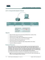 Tài liệu Lab 5.1.3 Using the Boot System Command pptx