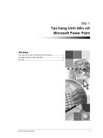 Tài liệu Bài 1: Tạo trang trình diễn với Microsoft Power Point ppt