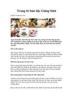 Tài liệu Trang trí bàn tiệc Giáng Sinh pptx