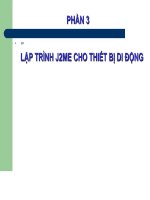  Lập trình J2ME cho thiết bị di động - 03 - Ebook