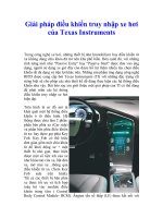 Tài liệu Giải pháp điều khiển truy nhập xe hơi của Texas Instruments docx