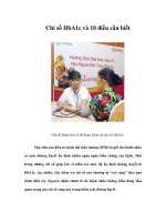 Tài liệu Chỉ số HbA1c và 10 điều cần biết doc