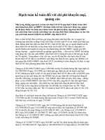 Tài liệu Hạch toán kế toán đối với chi phí khuyến mại ppt