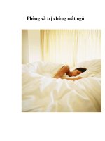 Tài liệu Phòng và trị chứng mất ngủ pdf