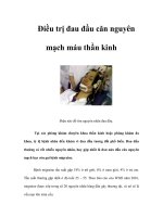 Tài liệu Điều trị đau đầu căn nguyên mạch máu thần kinh docx