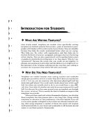 Tài liệu Writing template part 2 pptx