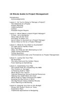 Tài liệu 10 Minute Guide to Project Management Part 1 docx