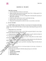 Tài liệu CHƯƠNG VI: TỔ CHỨC docx