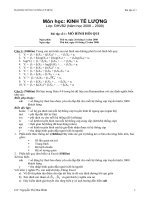 Tài liệu Bài tập số 1: Mô hình hồi qui - Lớp ĐHVB2 pdf