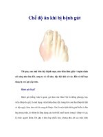 Tài liệu Chế độ ăn khi bị bệnh gút pptx