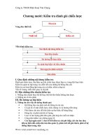 Tài liệu Kiểm tra đánh giá chiến lược kinh doanh docx