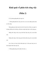 Tài liệu Khái quát về phân tích công việc (Phần 2) pdf