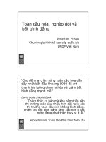 Toan cau hoa, ngheo doi và bat binh dang 