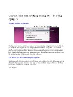 Tài liệu Giữ an toàn khi sử dụng mạng Wi – Fi công cộng-P2 ppt