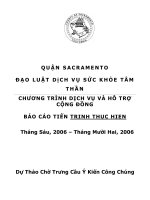 Tài liệu Quận Sacramento _ Đạo luật dịch vụ sức khỏe tâm thần docx