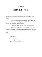 Tài liệu Tập đọc 4 - CHỊ EM TÔI ( Tiết 12 ) docx