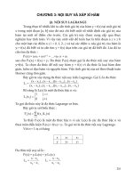 Tài liệu CHƯƠNG 3: NỘI SUY VÀ XẤP XỈ HÀM ppt