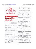 Tài liệu Áp dụng bất đẳng thức Cauchy để giải toán docx