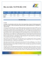 Tài liệu Báo cáo chứng khoán tuần 7/4 đến 11/4 của FPTS pdf