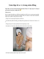 Tài liệu Làm đẹp từ a-z trong mùa đông ppt